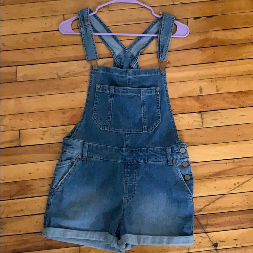 Denim Short Overalls